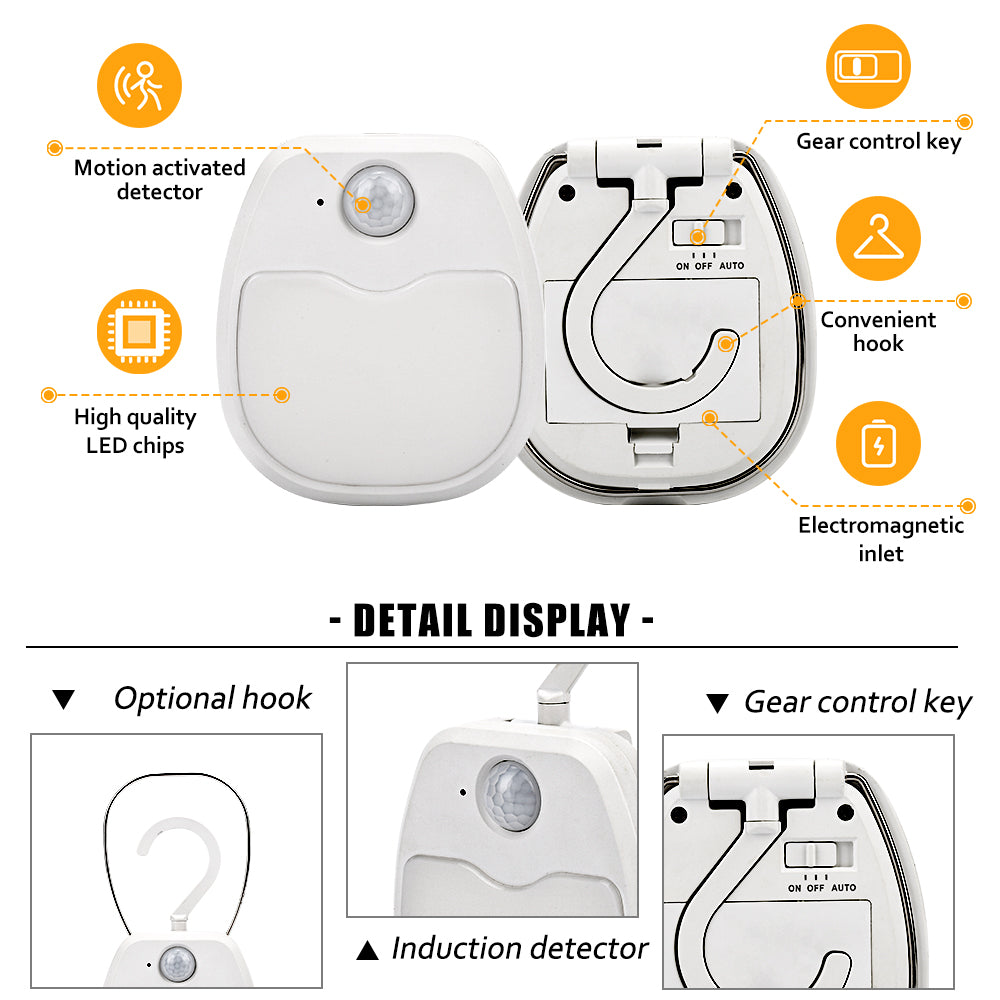 Motion Sensor LED Night Light with Sling