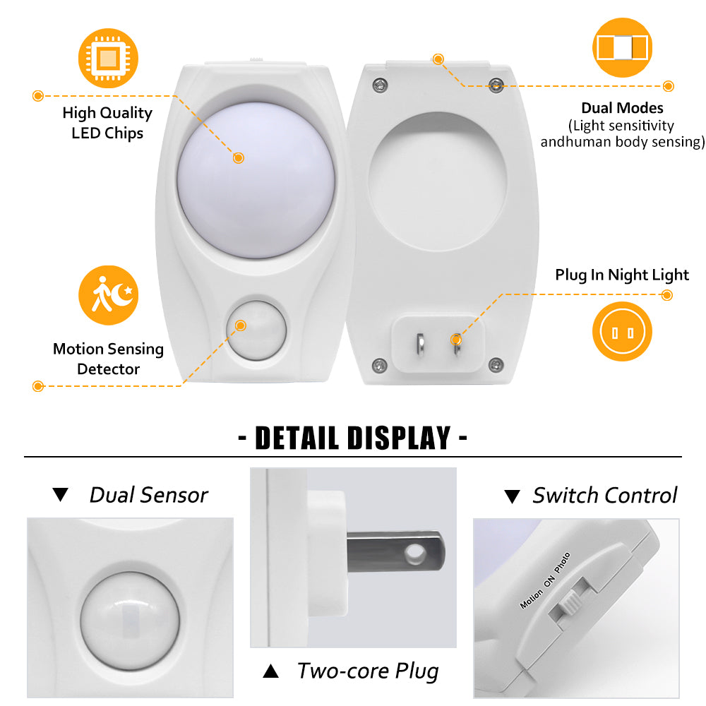 3 Modes Option PIR LED Night Light