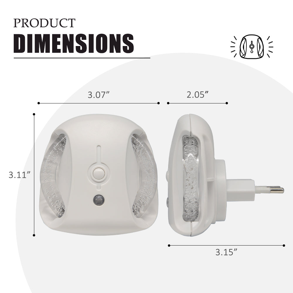 Bubble Optical Fiber Photocell Night Light